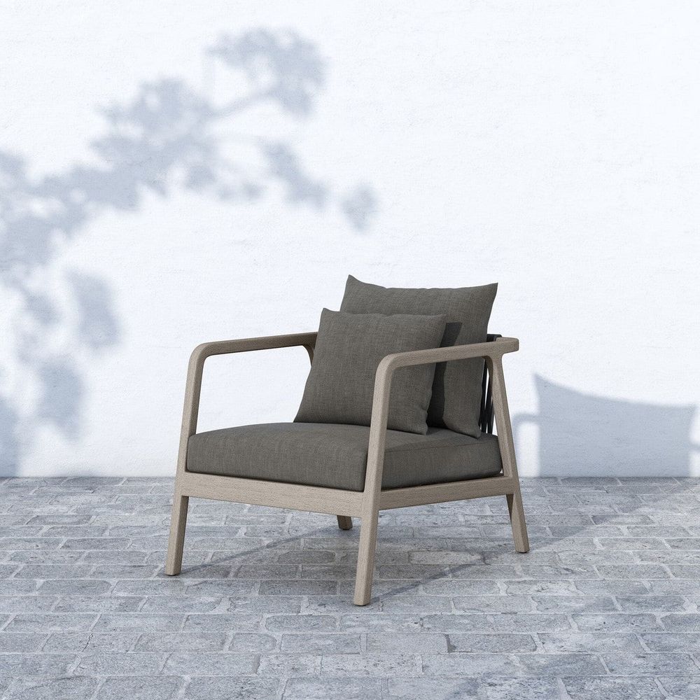 Outdoor Lounge Chairs Dashiell Outdoor Chair - Weathered Grey - Venao Charcoal