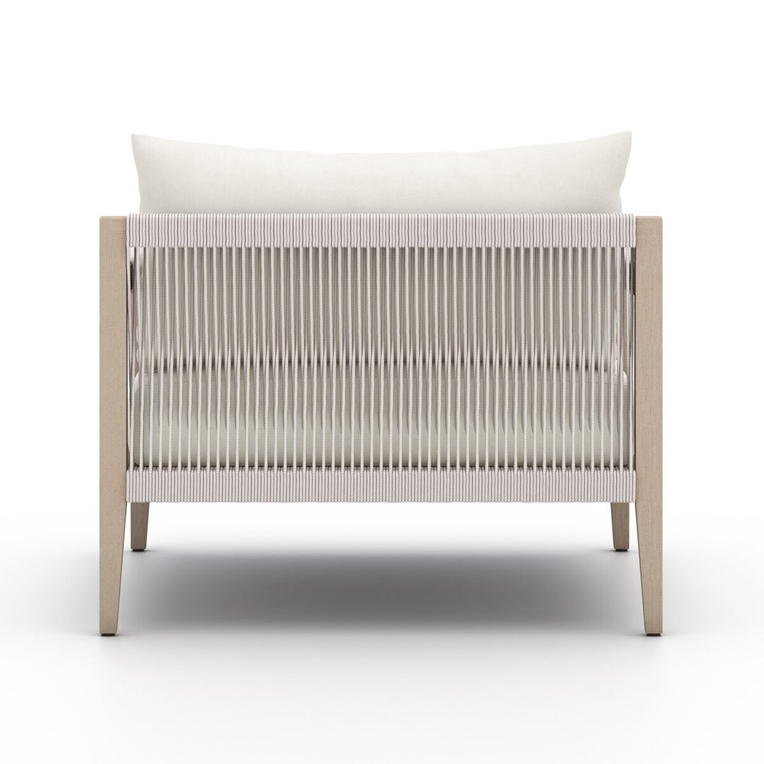 Pinewood Outdoor Chair, Washed Brown - Natural Ivory