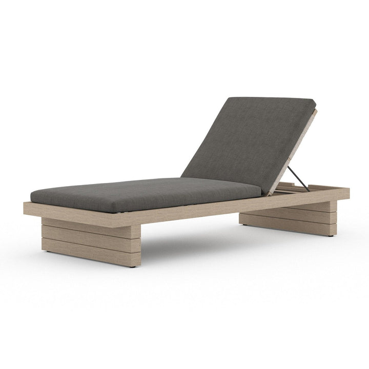 Lennox Outdoor Chaise - Washed Brown - Venao Charcoal