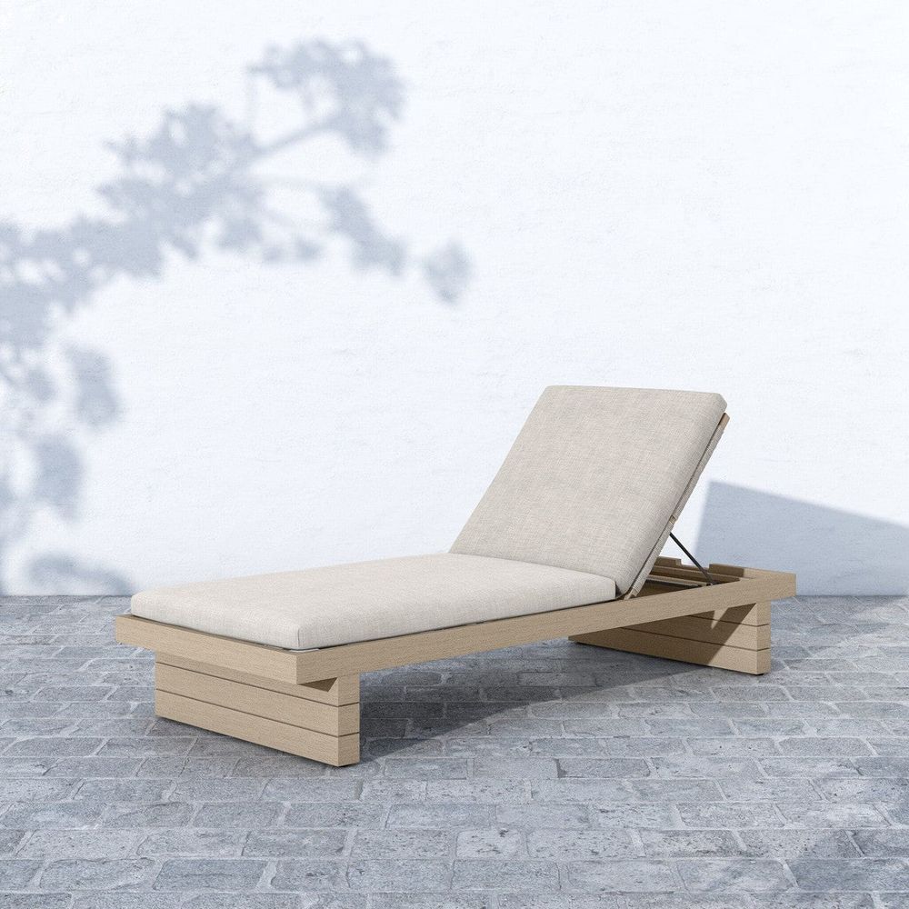 Outdoor Lounge Chairs Royce Outdoor Chaise - Washed Brown - Venao Grey