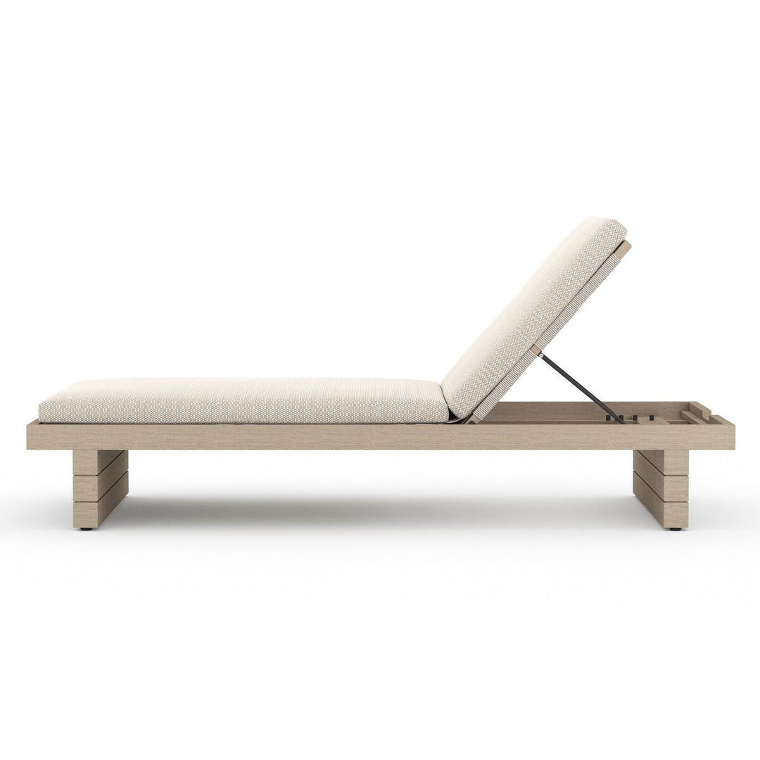 Royce Outdoor Chaise - Washed Brown - Faye Sand