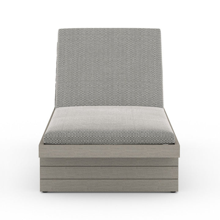 Royce Outdoor Chaise - Weathered Grey - Faye Ash