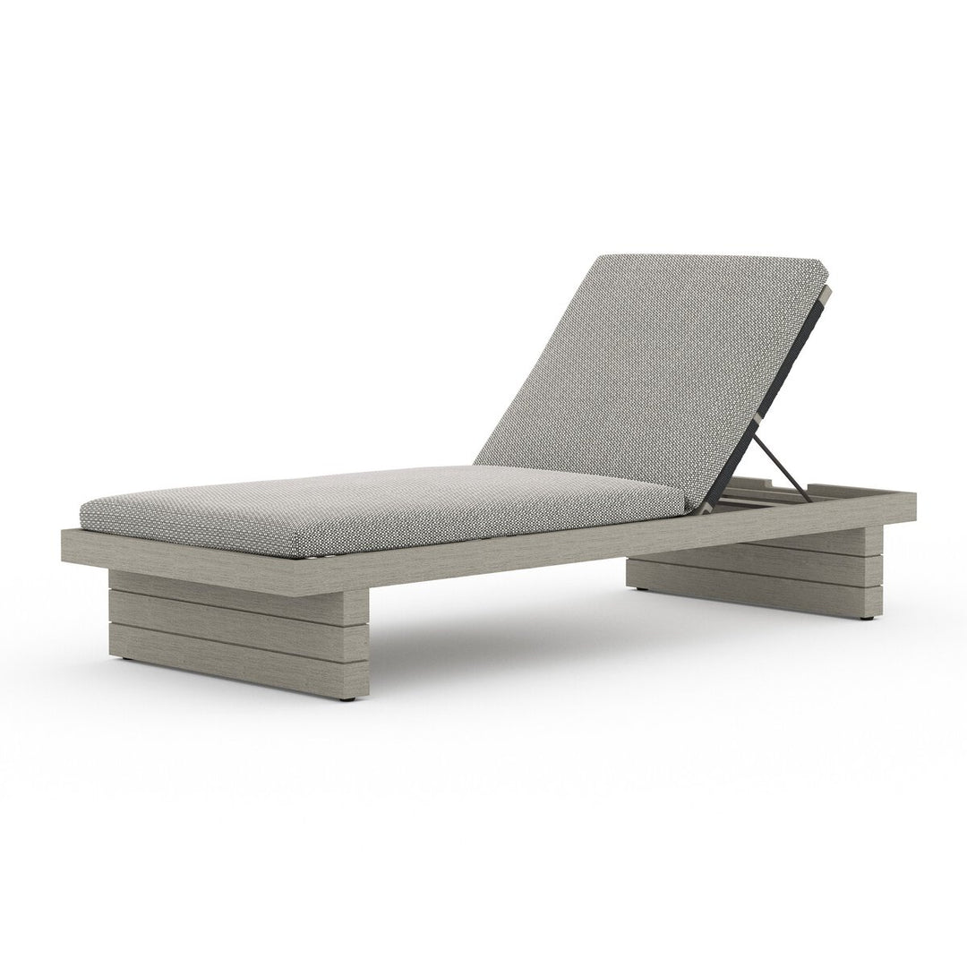 Royce Outdoor Chaise - Weathered Grey - Faye Ash