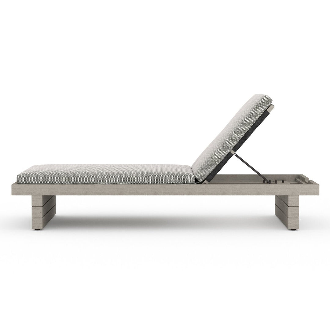 Royce Outdoor Chaise - Weathered Grey - Faye Ash