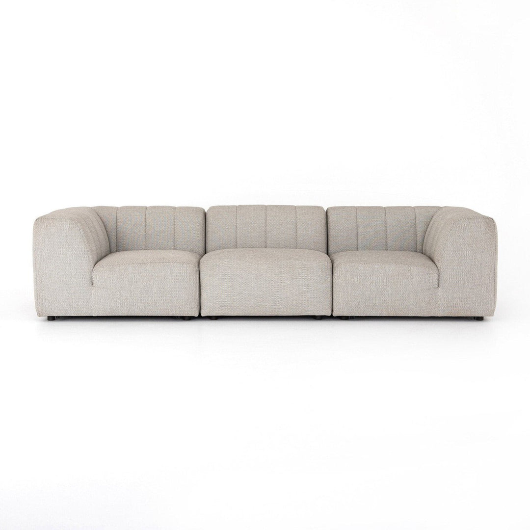 Grace Outdoor 3-Piece Sectional Sofa - Faye Ash