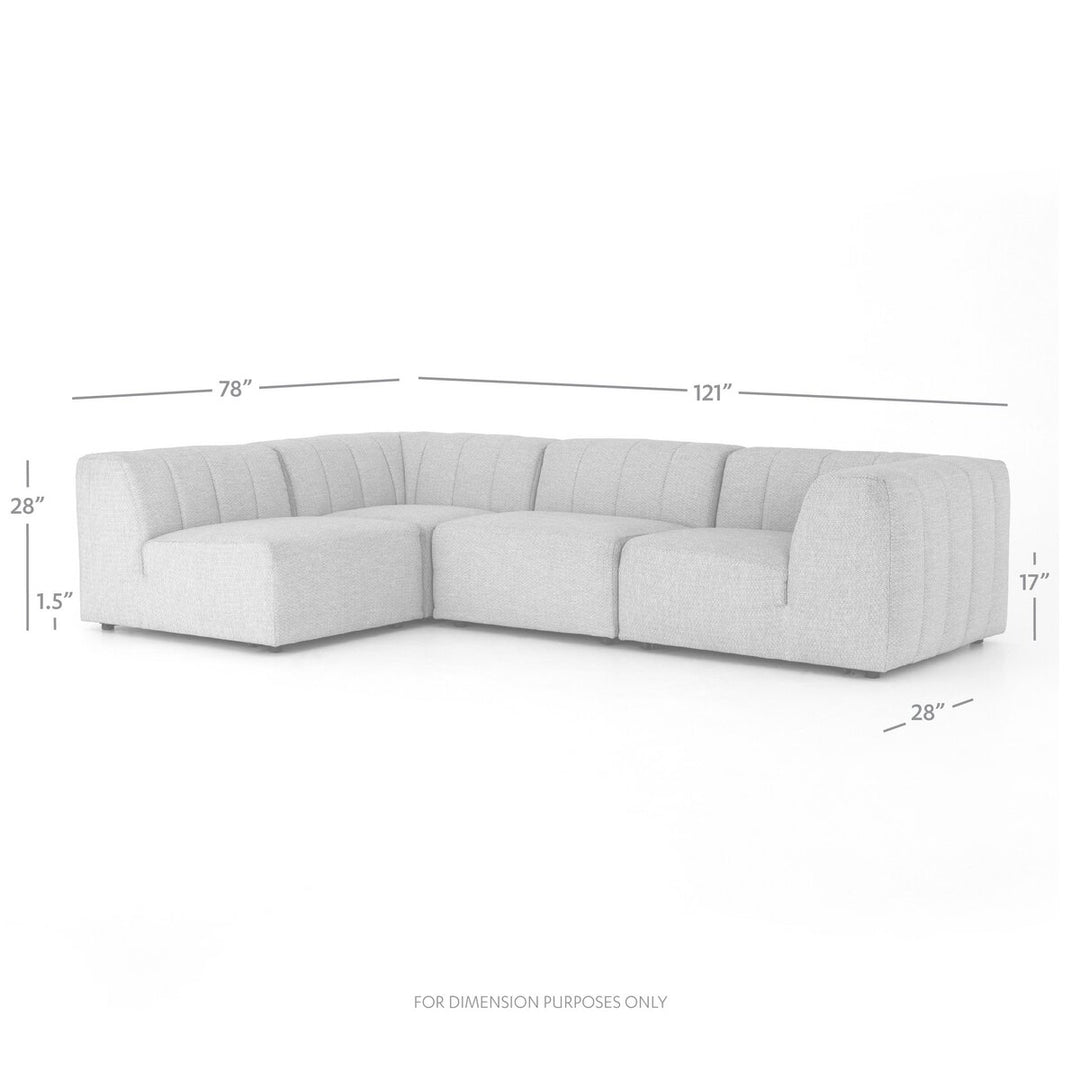 Ivy Outdoor 4-Piece Sectional - Faye Sand