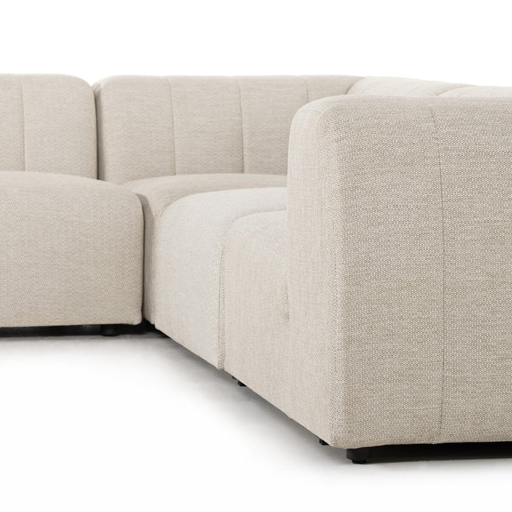 Ivy Outdoor 4-Piece Sectional - Faye Sand