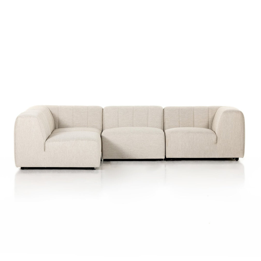 Ivy Outdoor 4-Piece Sectional - Faye Sand