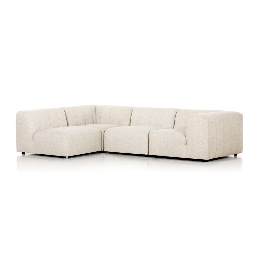 Ivy Outdoor 4-Piece Sectional - Faye Sand