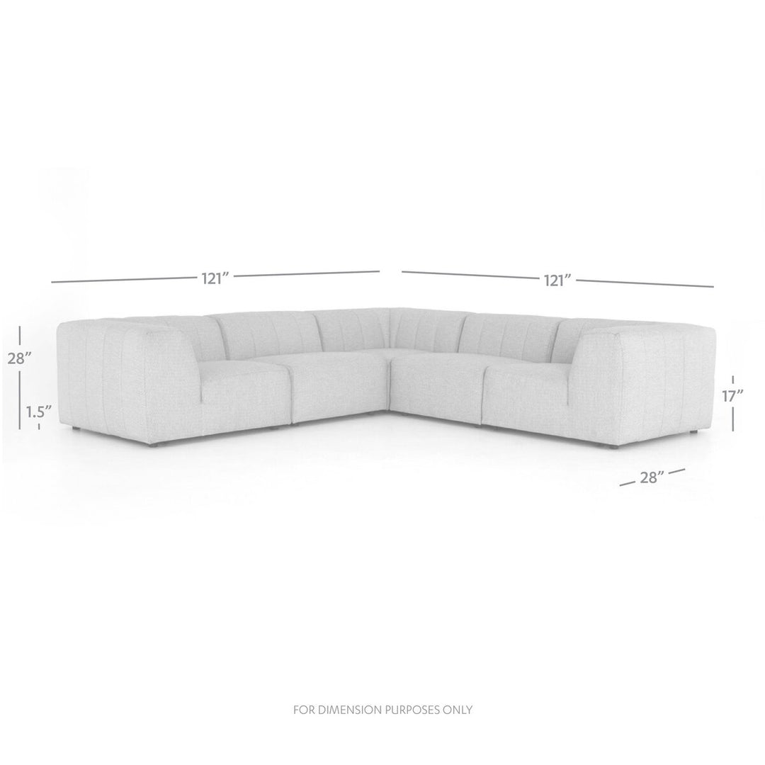 Ivy Outdoor 5-Piece Sectional - Faye Sand