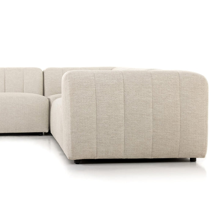 Ivy Outdoor 5-Piece Sectional - Faye Sand