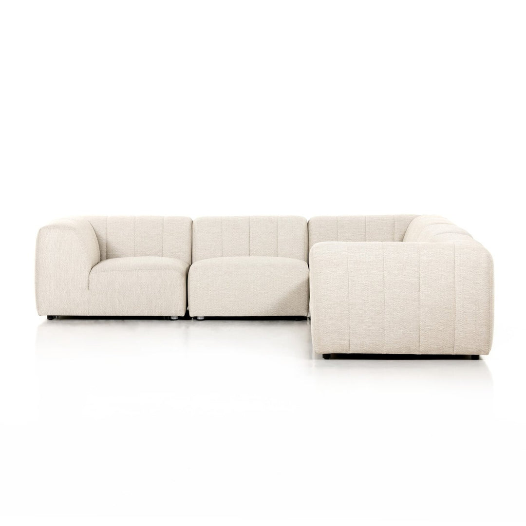 Ivy Outdoor 5-Piece Sectional - Faye Sand