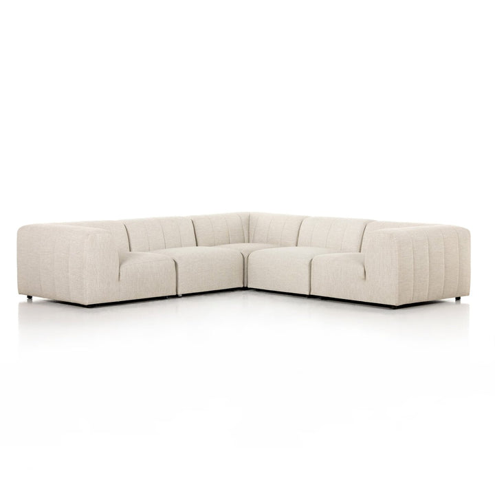 Ivy Outdoor 5-Piece Sectional - Faye Sand