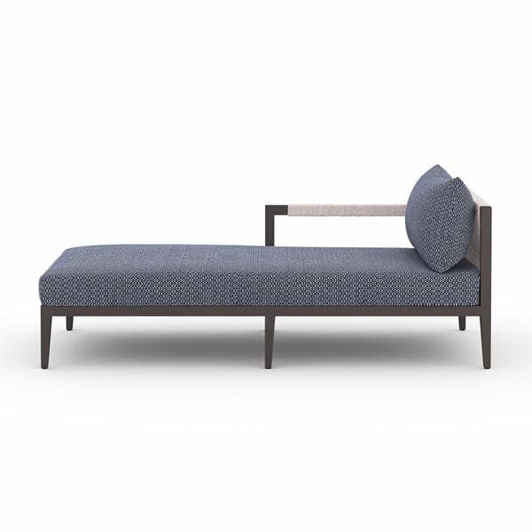 Sherwood Outdoor Chaise Piece-Four Hands-FH-223233-014-Lounge ChairsFaye Navy-LAF Chaise-3-France and Son