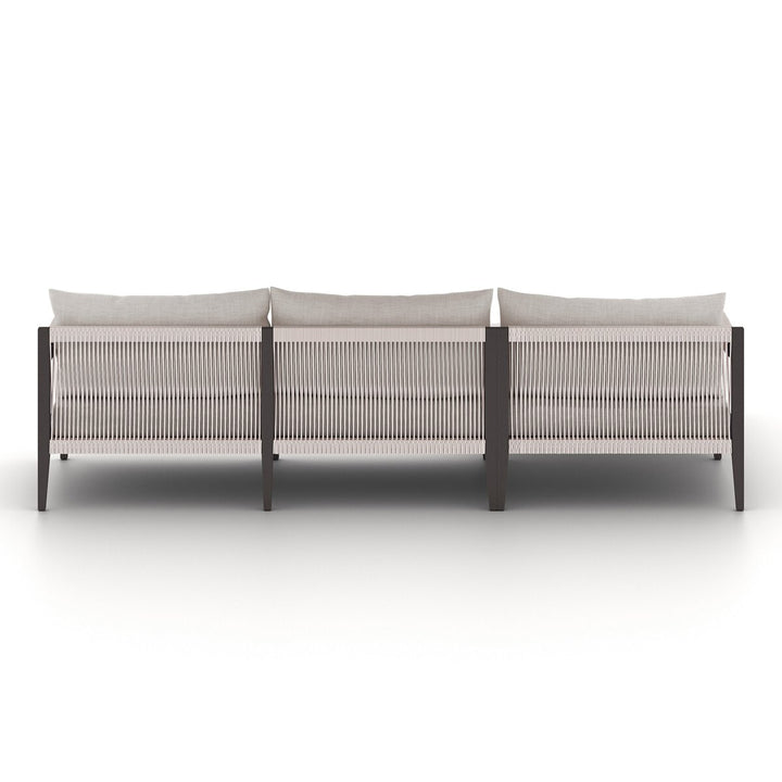 Pinewood Outdoor 2-Piece Sectional, Bronze - Left Chaise - Stone Grey