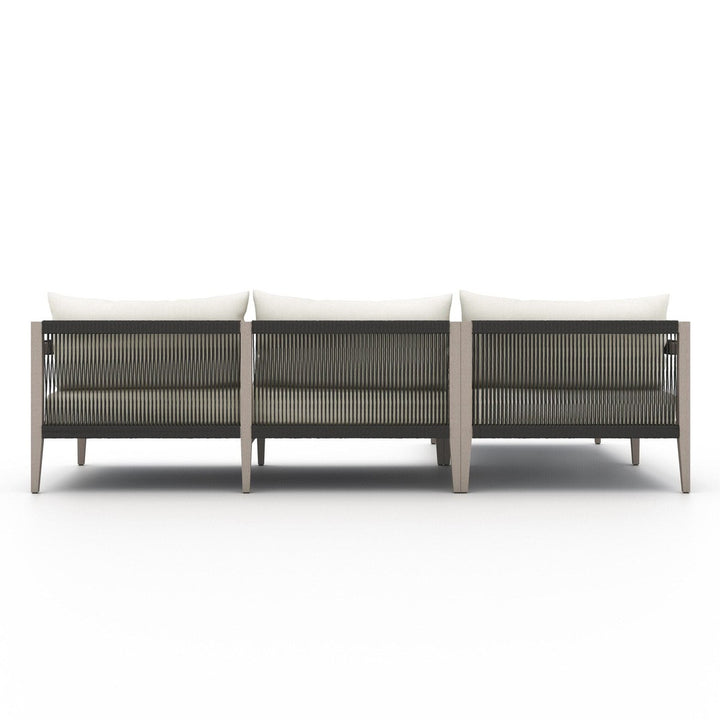 Sheffield Outdoor 2-Piece Sectional, Weathered Grey - Venao Ivory