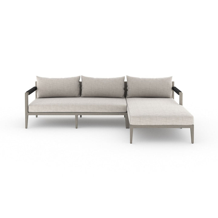 Sheffield Outdoor 2-Piece Sectional, Weathered Grey - Venao Grey