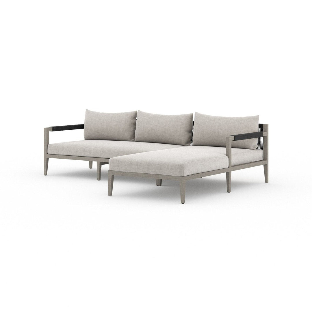 Sheffield Outdoor 2-Piece Sectional, Weathered Grey - Venao Grey