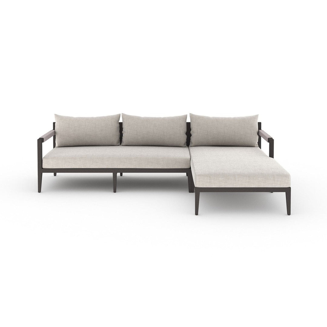 Sheffield Outdoor 2-Piece Sectional, Bronze - Venao Grey