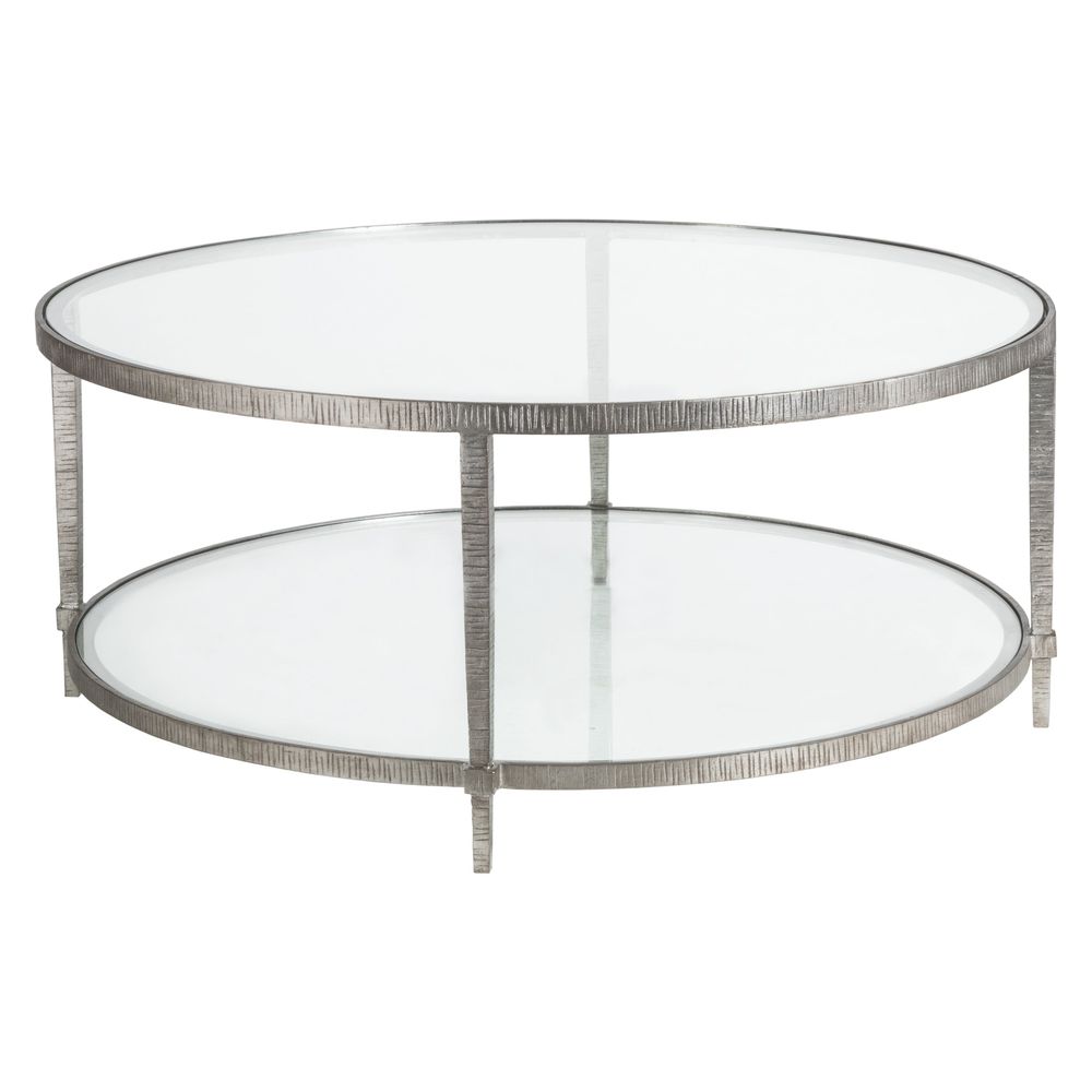 Coffee Tables Claret Round Cocktail Table - Silver Leaf