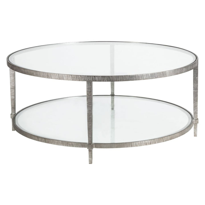 Coffee Tables Claret Round Cocktail Table - Silver Leaf