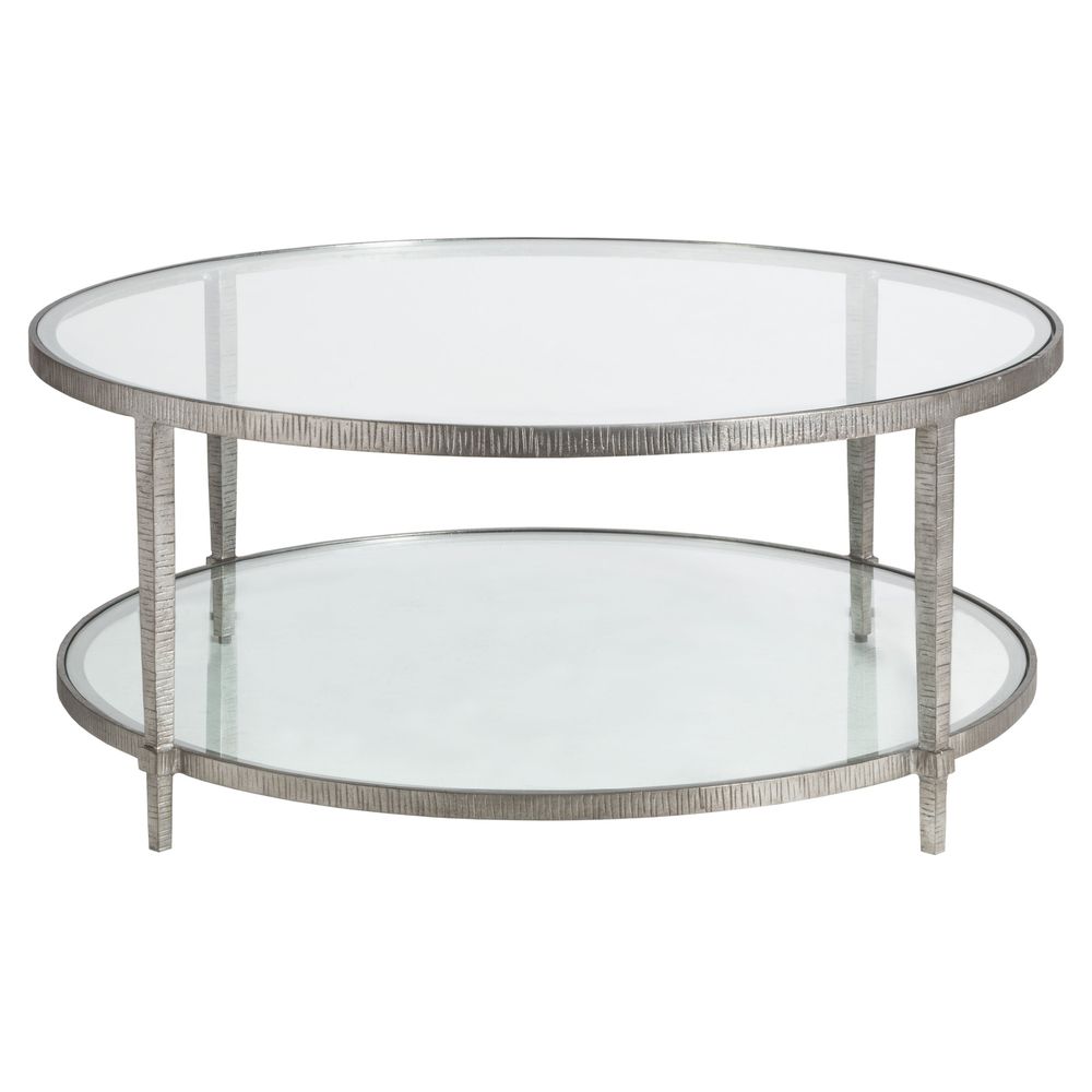 Coffee Tables Claret Round Cocktail Table - Silver Leaf