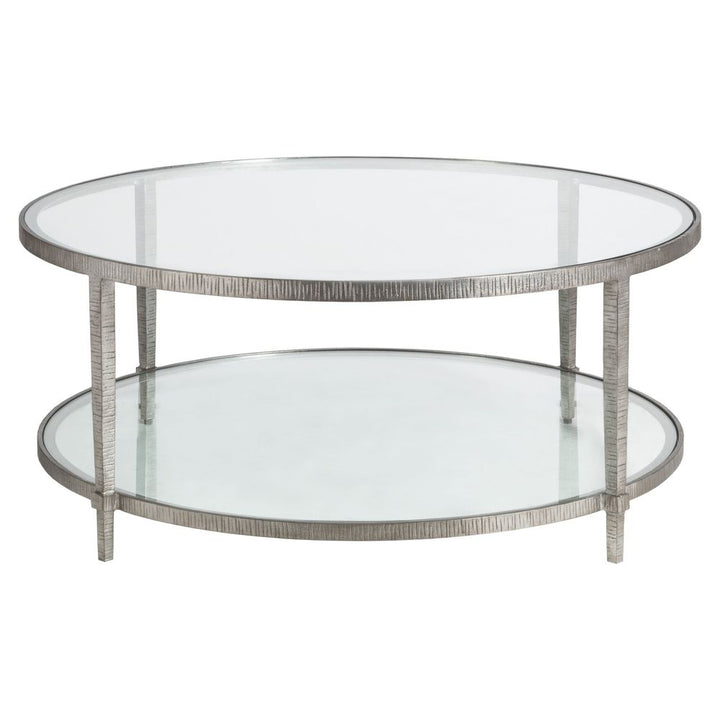 Coffee Tables Claret Round Cocktail Table - Silver Leaf