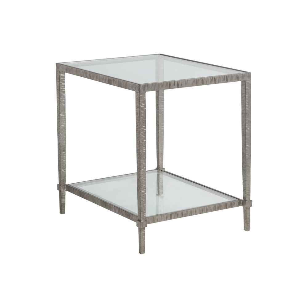 Side Tables Claret Rectangular End Table - Silver Leaf