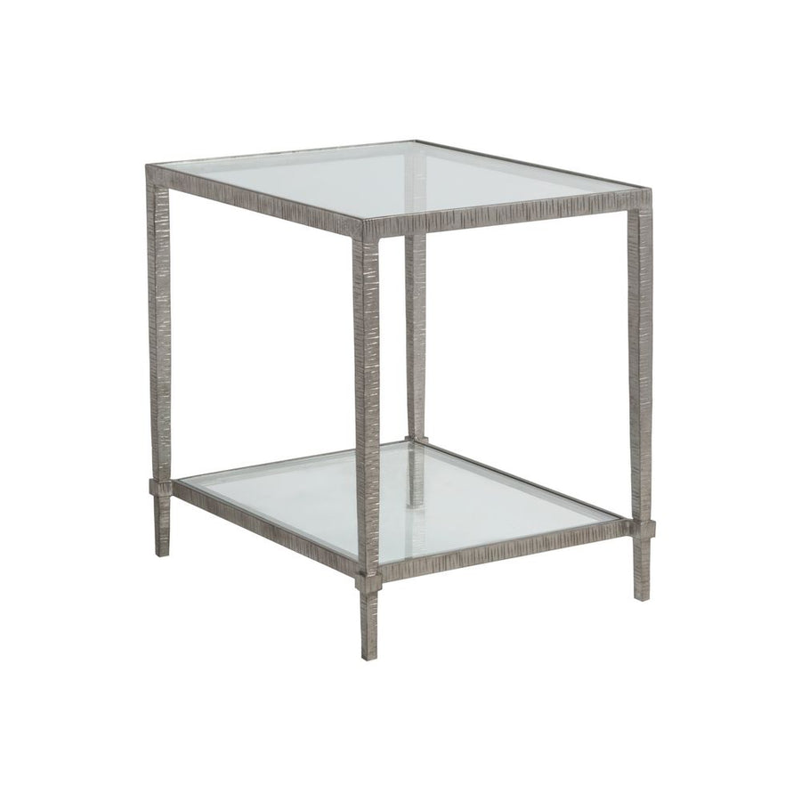 Side Tables Claret Rectangular End Table - Silver Leaf