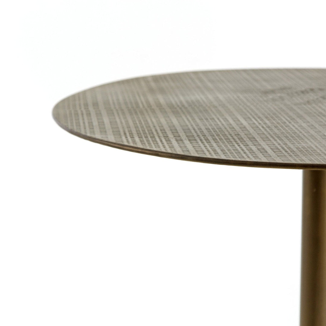 Franklin Bar Table - Acid Etched Aged Brass