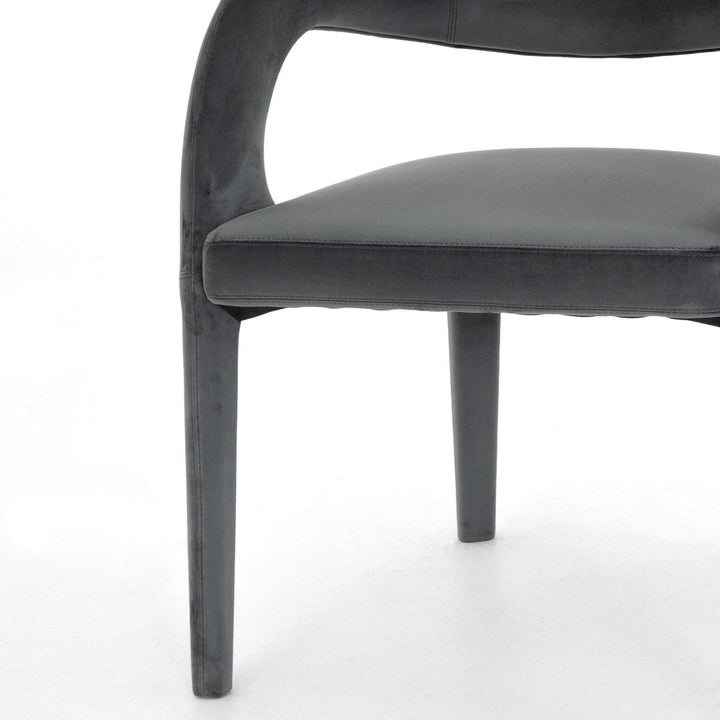 Hayes Dining Chair - Charcoal Velvet