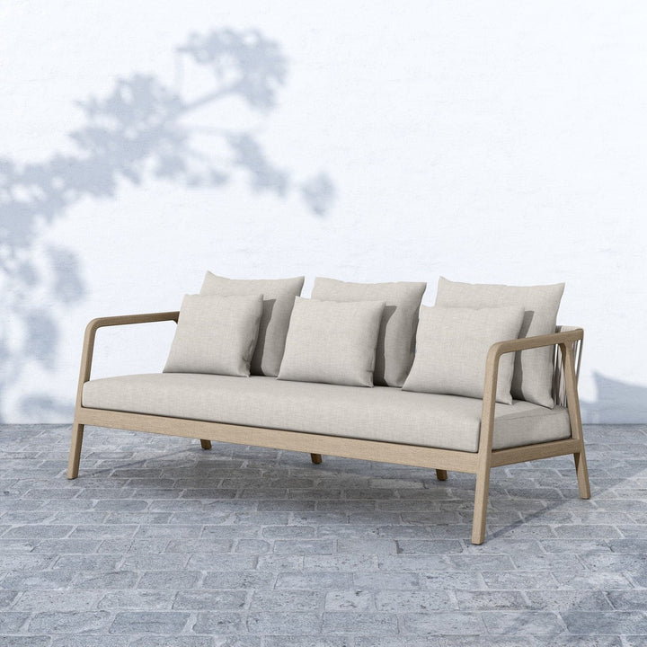 Nova Outdoor Sofa - Washed Brown - Venao Grey