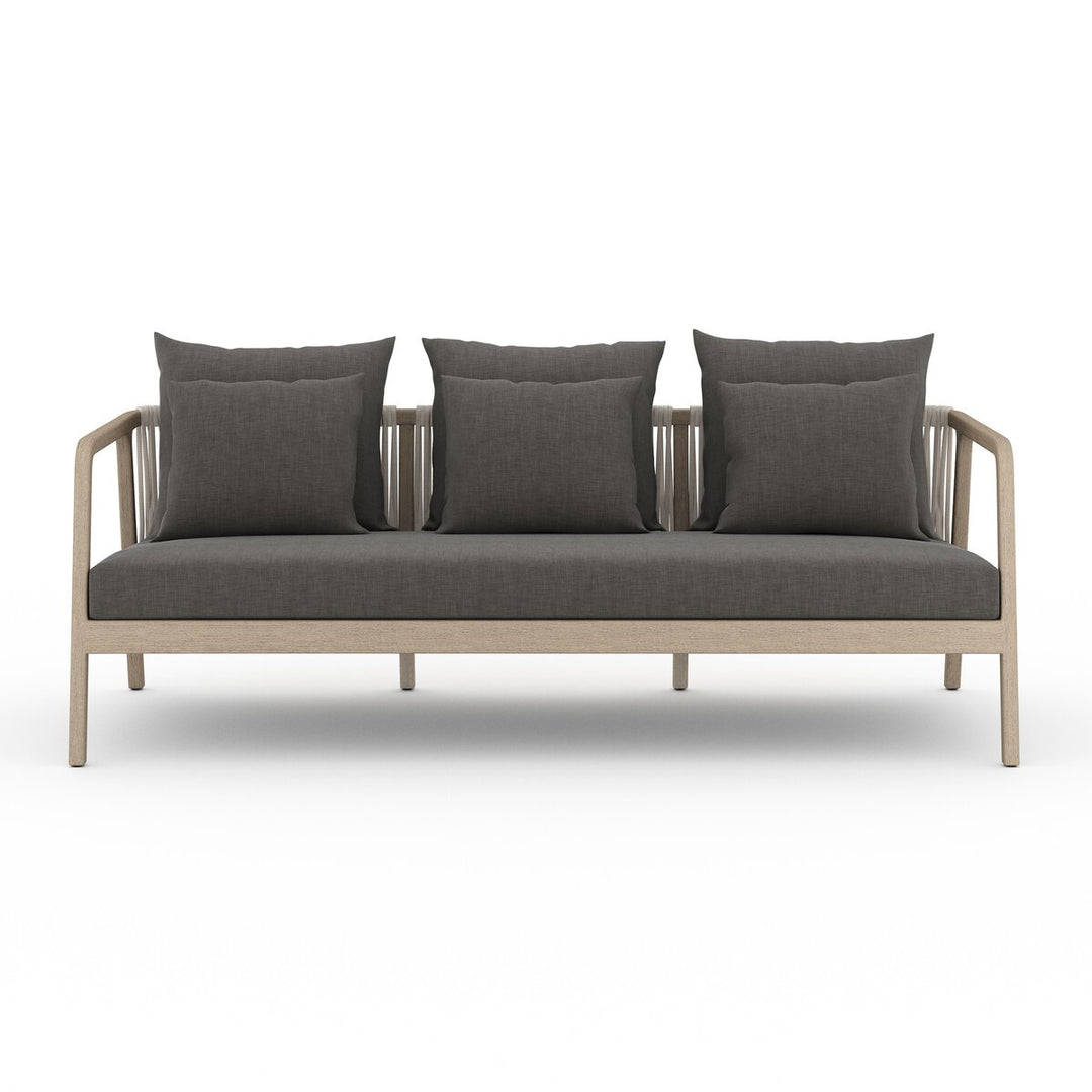 Uma Outdoor Sofa - Washed Brown - Charcoal