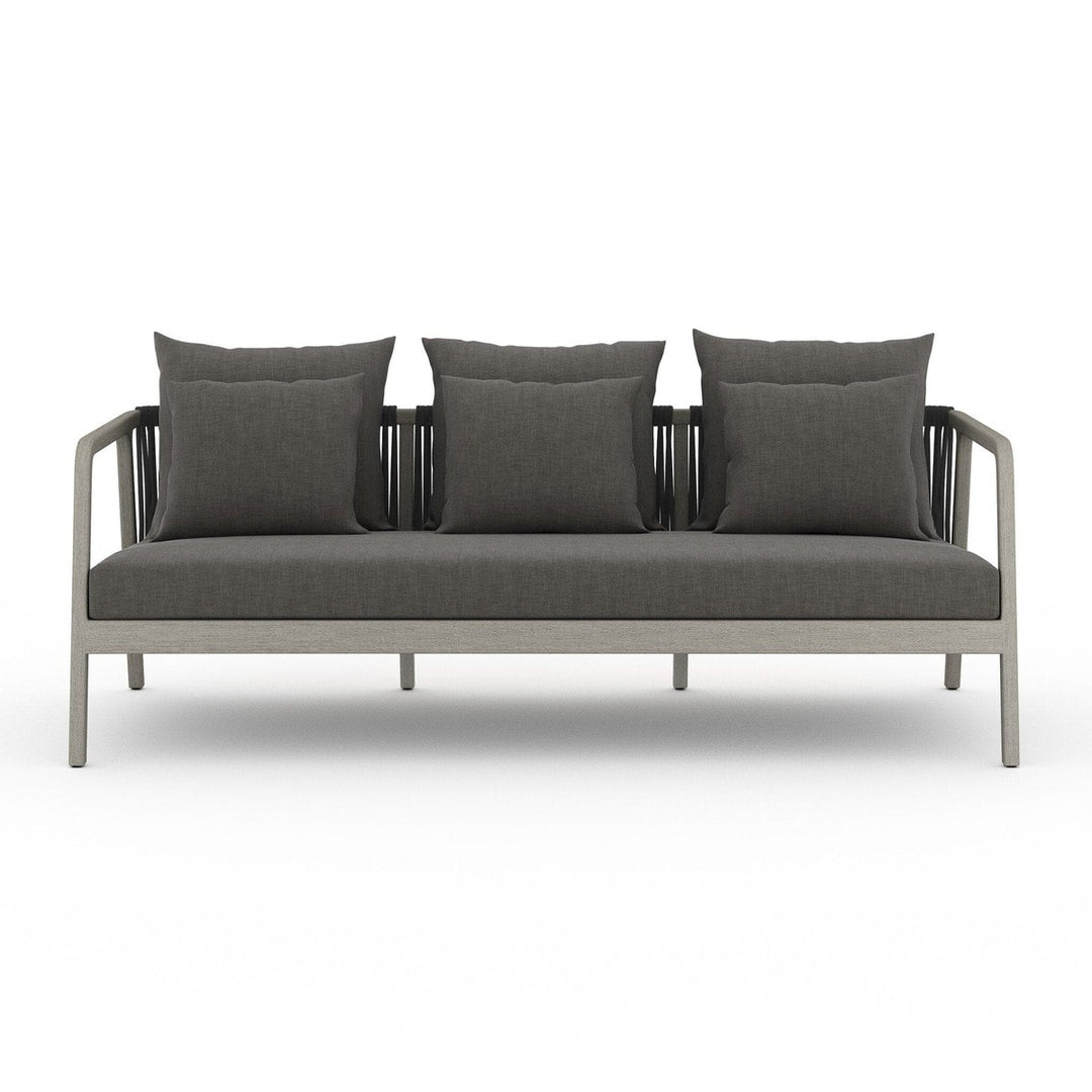 Nova Outdoor Sofa - Weathered Grey - Venao Charcoal