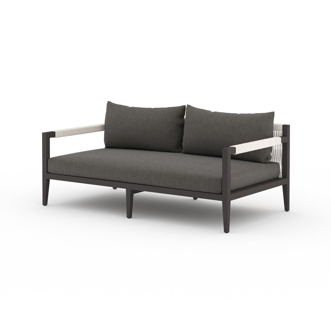 Pinewood Outdoor Sofa, Bronze - 63" - Charcoal