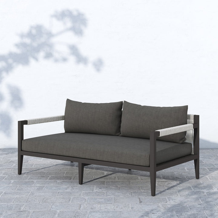 Pinewood Outdoor Sofa, Bronze - 63" - Charcoal