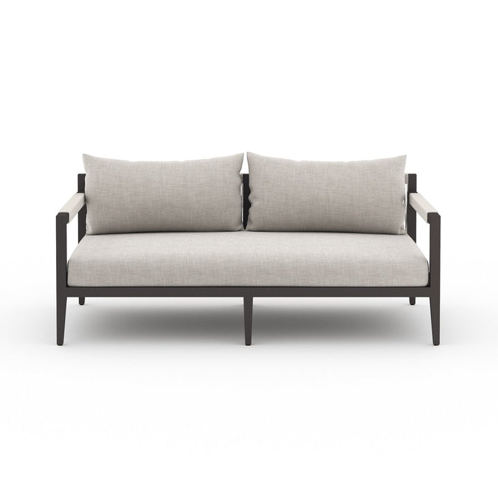 Pinewood Outdoor Sofa, Bronze - 63" - Stone Grey