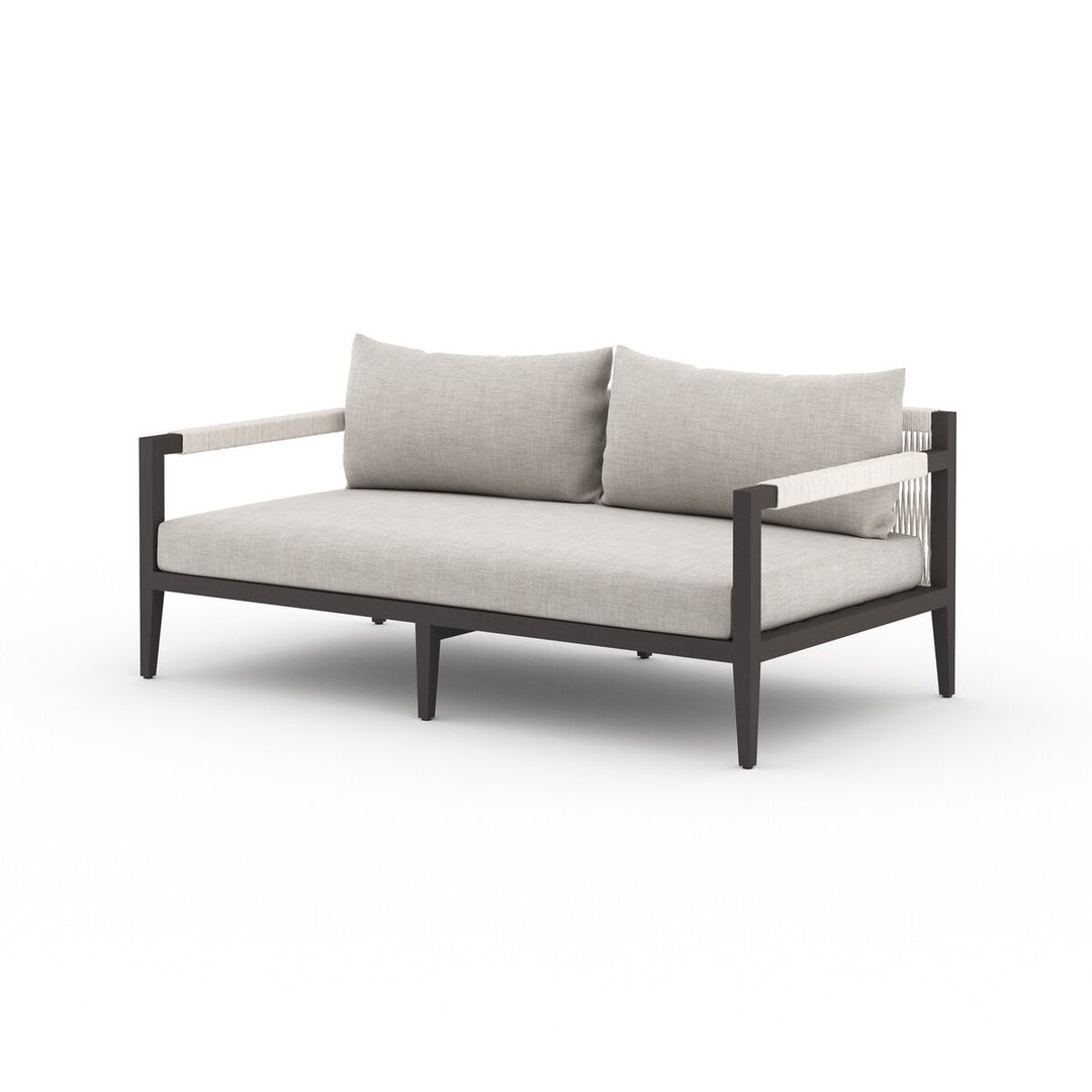 Pinewood Outdoor Sofa, Bronze - 63" - Stone Grey