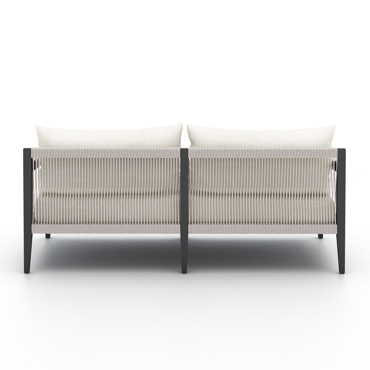 Pinewood Outdoor Sofa, Bronze - 63" - Natural Ivory