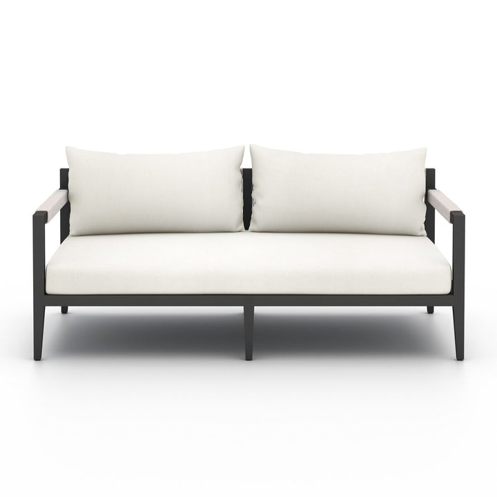 Pinewood Outdoor Sofa, Bronze - 63" - Natural Ivory