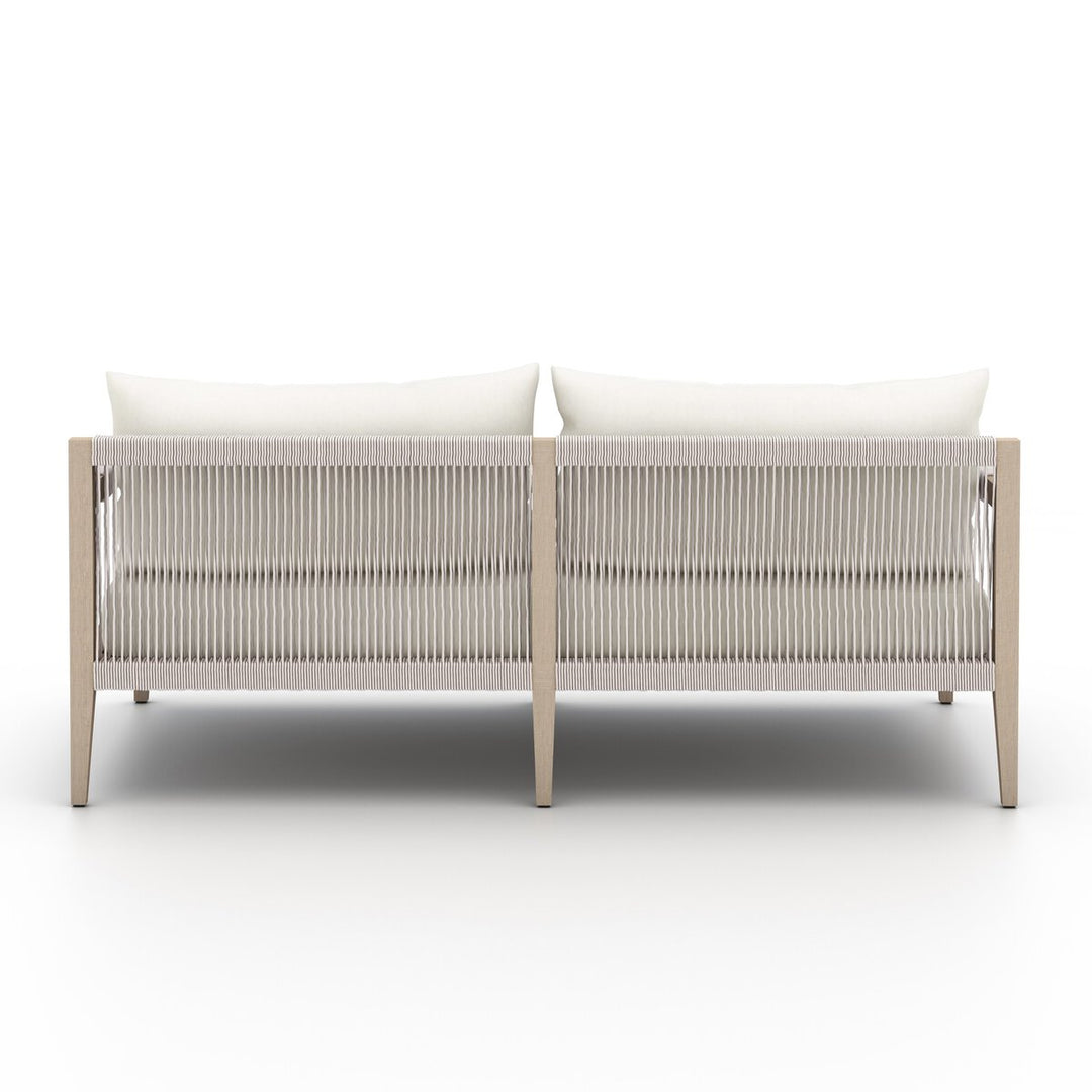 Pinewood Outdoor Sofa, Washed Brown - 63" - Natural Ivory