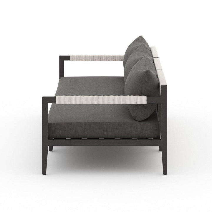 Sheffield Outdoor Sofa, Bronze - Venao Charcoal