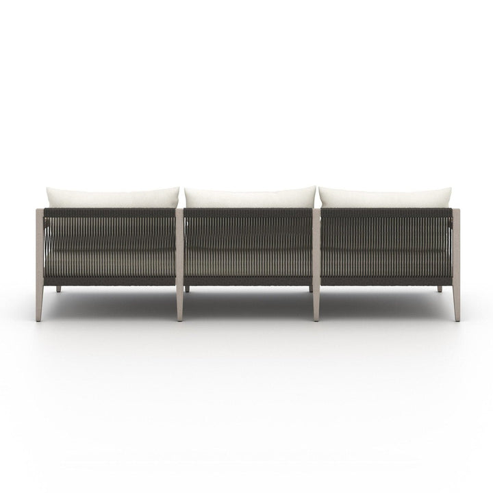 Sheffield Outdoor Sofa, Weathered Grey - Venao Ivory