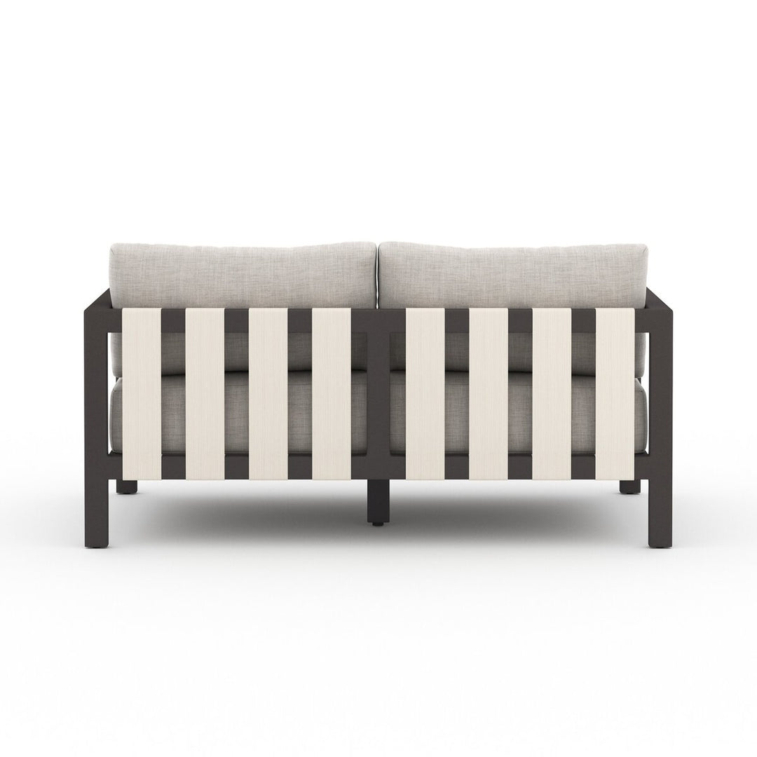 Napa Outdoor Sofa, Bronze - 60" - Stone Grey