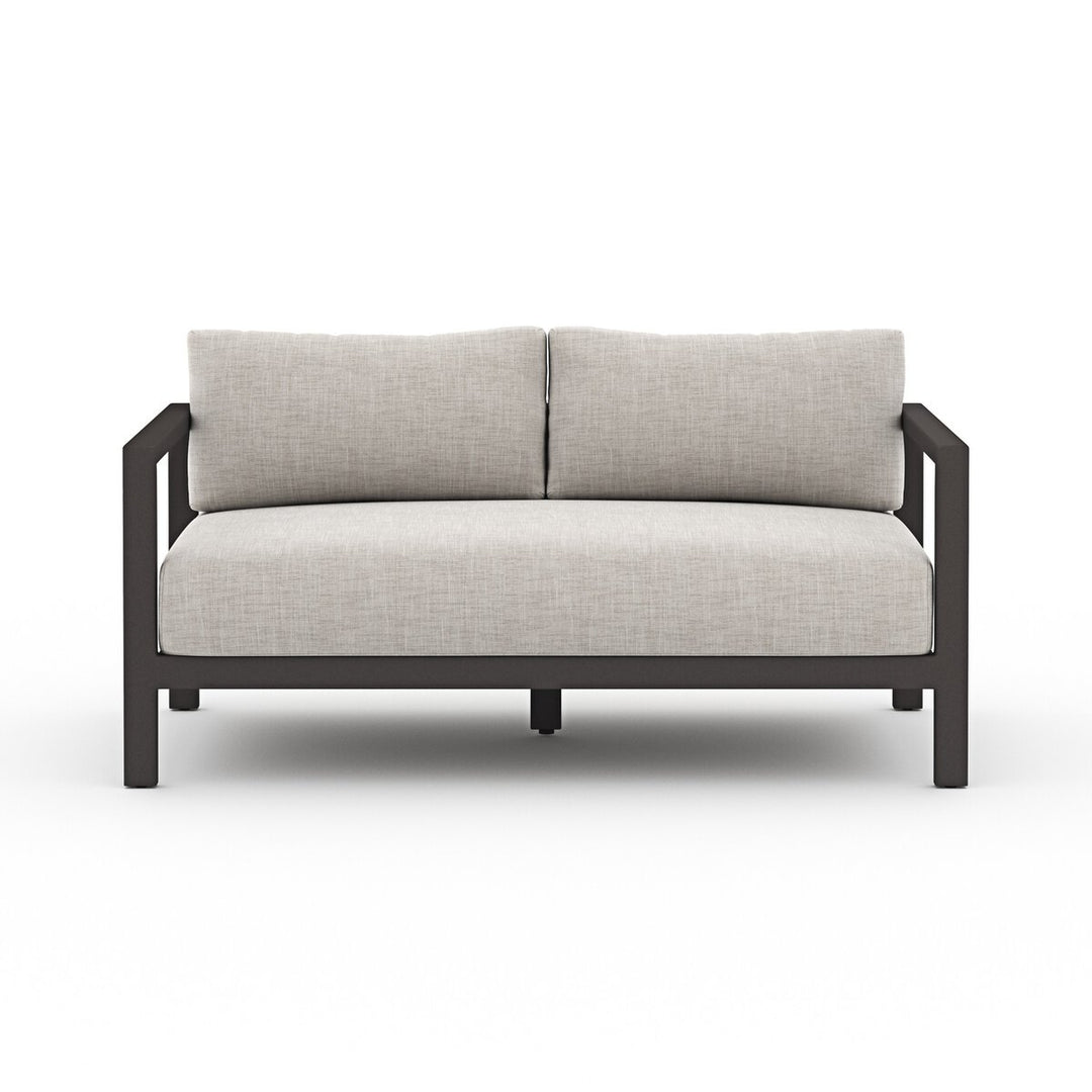 Napa Outdoor Sofa, Bronze - 60" - Stone Grey