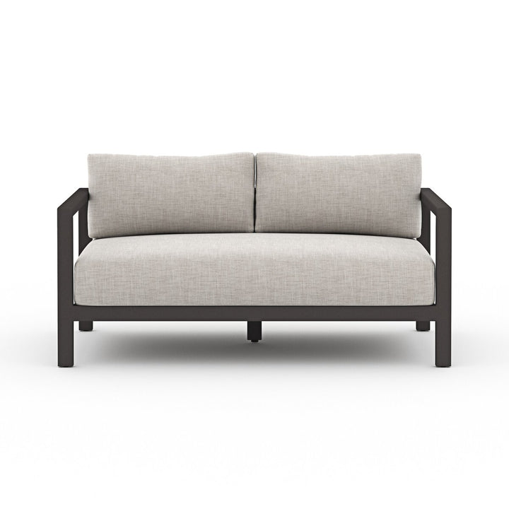 Napa Outdoor Sofa, Bronze - 60" - Stone Grey