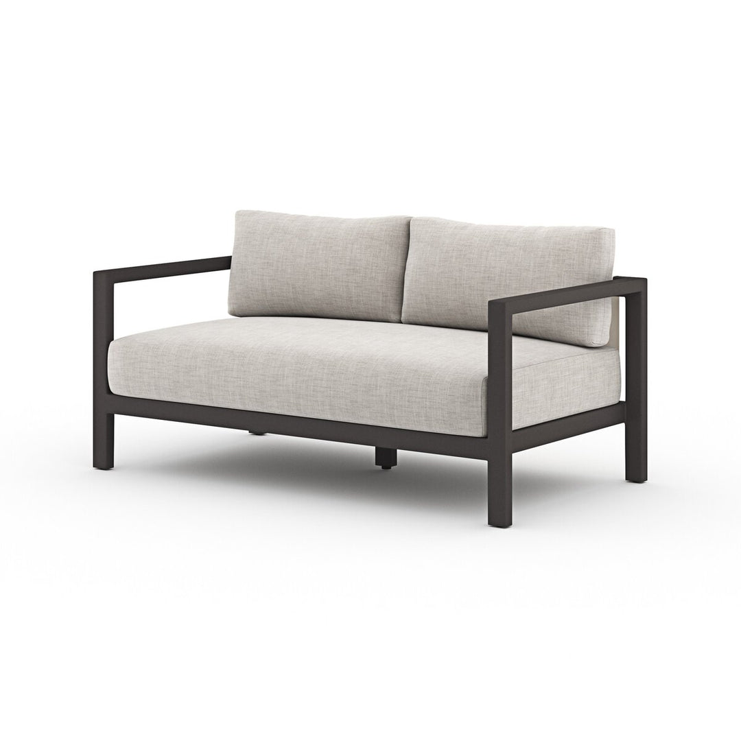 Napa Outdoor Sofa, Bronze - 60" - Stone Grey