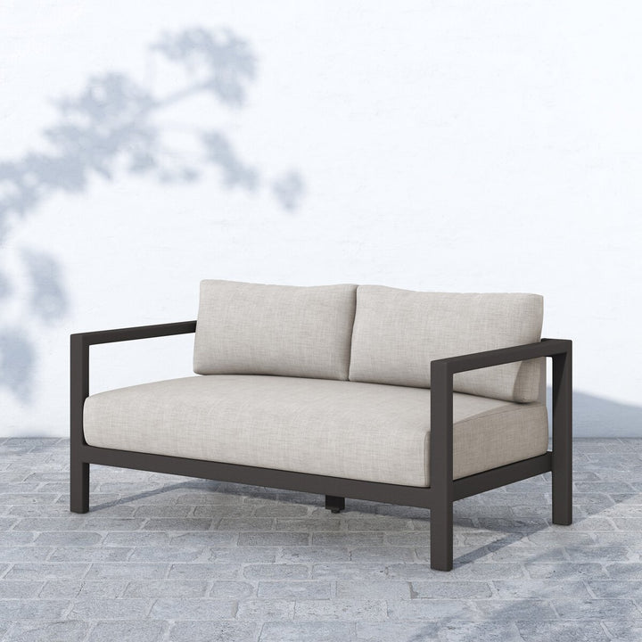 Napa Outdoor Sofa, Bronze - 60" - Stone Grey