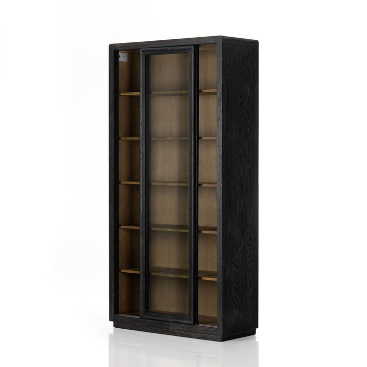 Nolan Cabinet - Distressed Black Oak