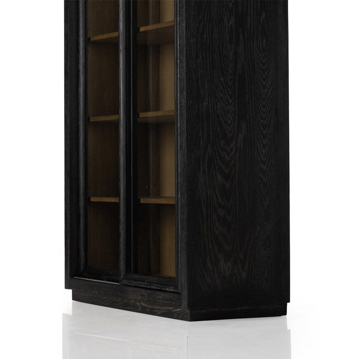 Nolan Cabinet - Distressed Black Oak